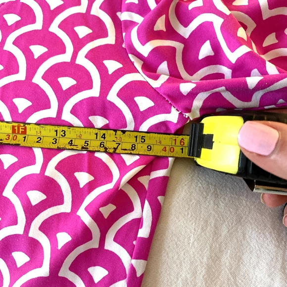 Barbara Gerwit magenta patterned mini dress/tunic M - Picture 5 of 7